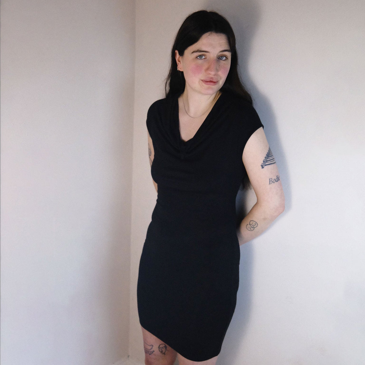 Helmut Lang Cowl Neck Dress