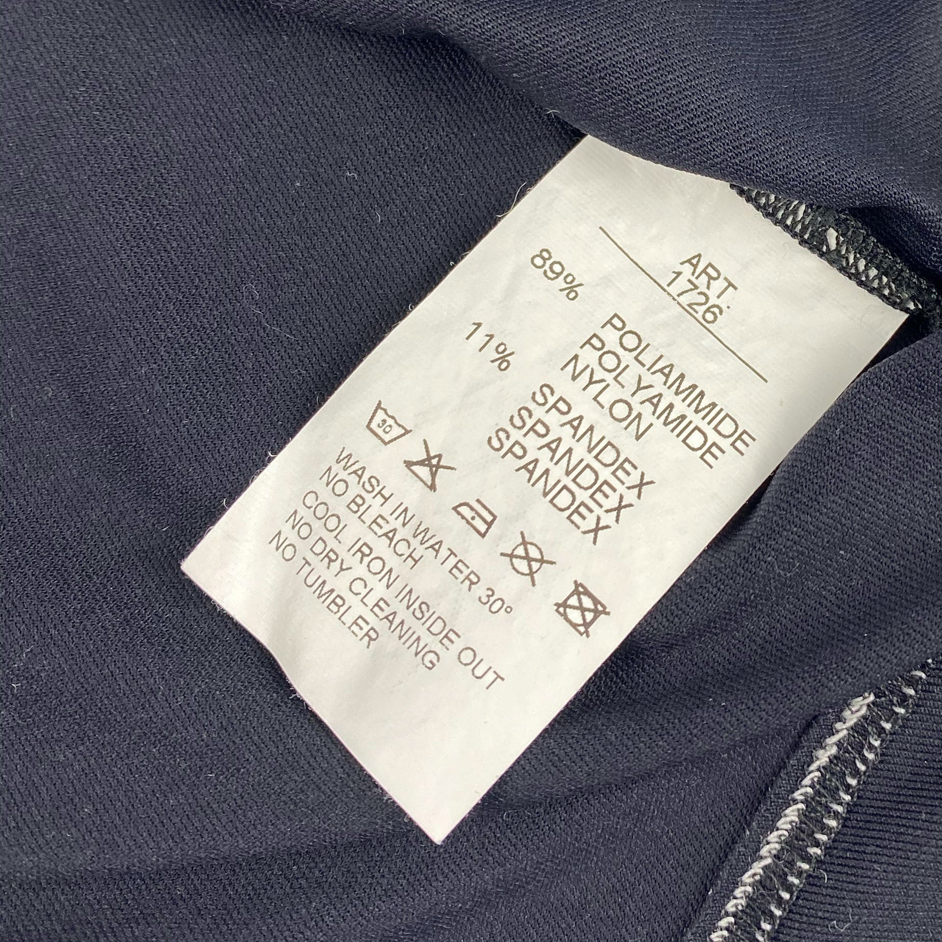 00's Blumarine Amore Slogan Top in Black Stretch -  M 