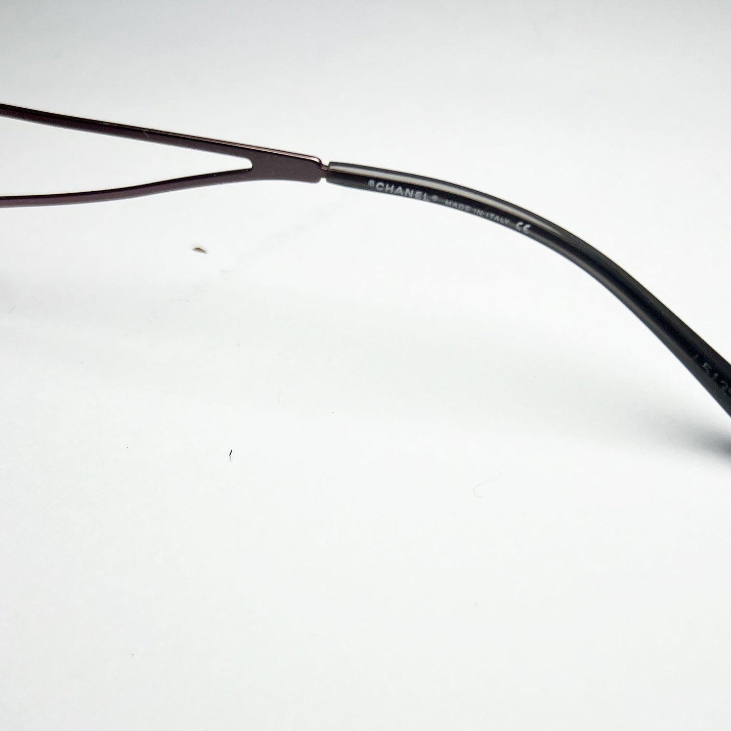 00's Chanel Wraparound Diamante CC Sunglasses in Purple 