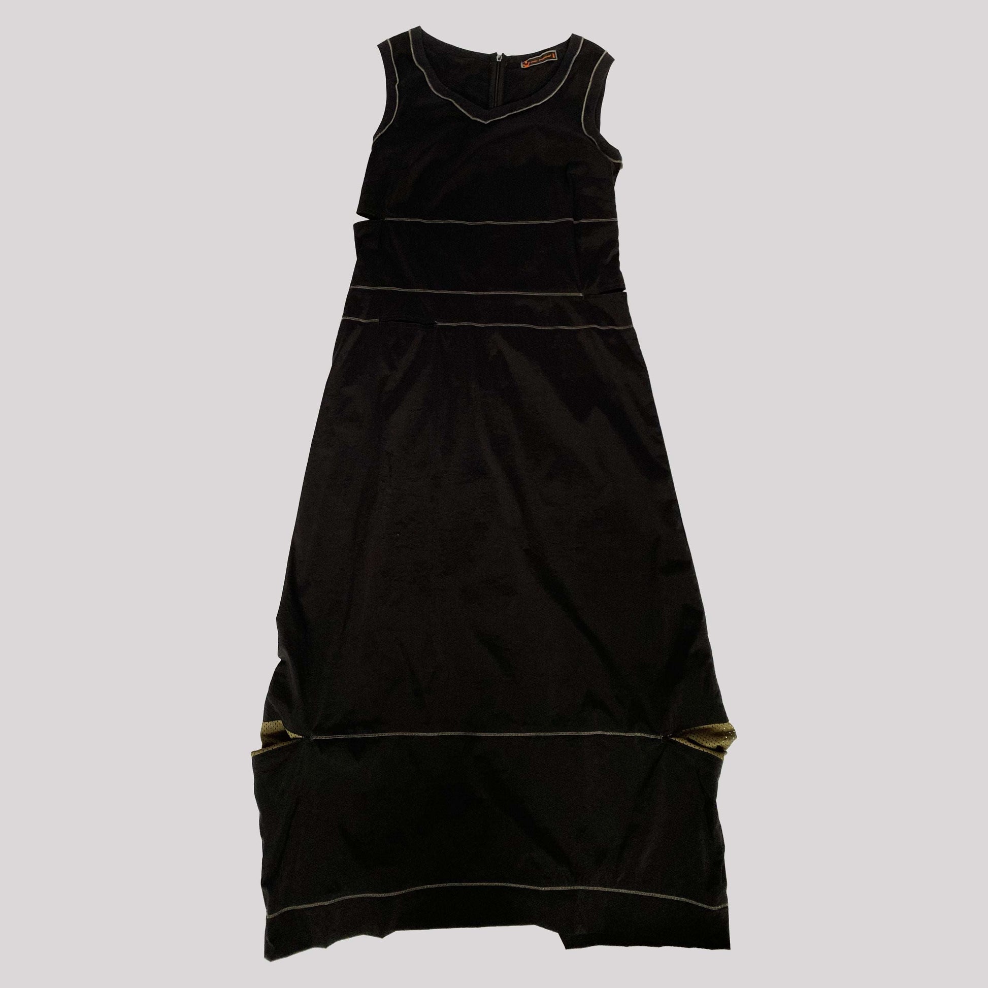 00's Cop Copine Maxi Dress with Cargo Pocket and Cut Out Detail - M 