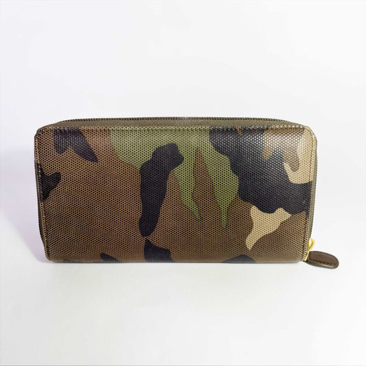 00's Dior Long Wallet in Camouflage Leather 