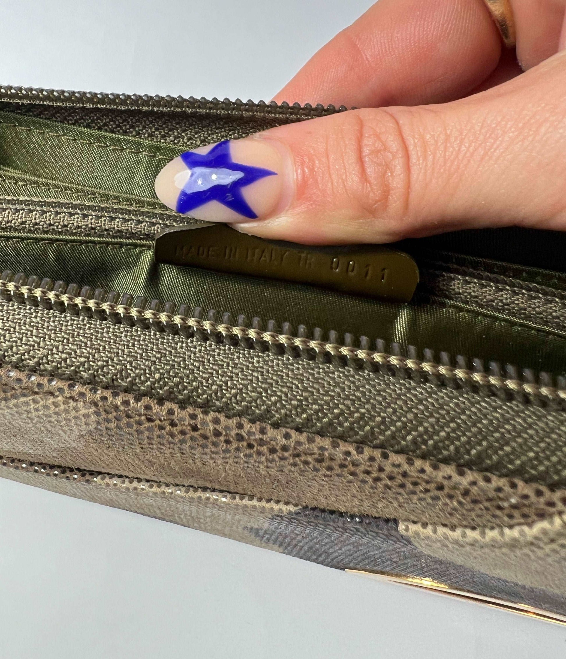 00's Dior Long Wallet in Camouflage Leather 