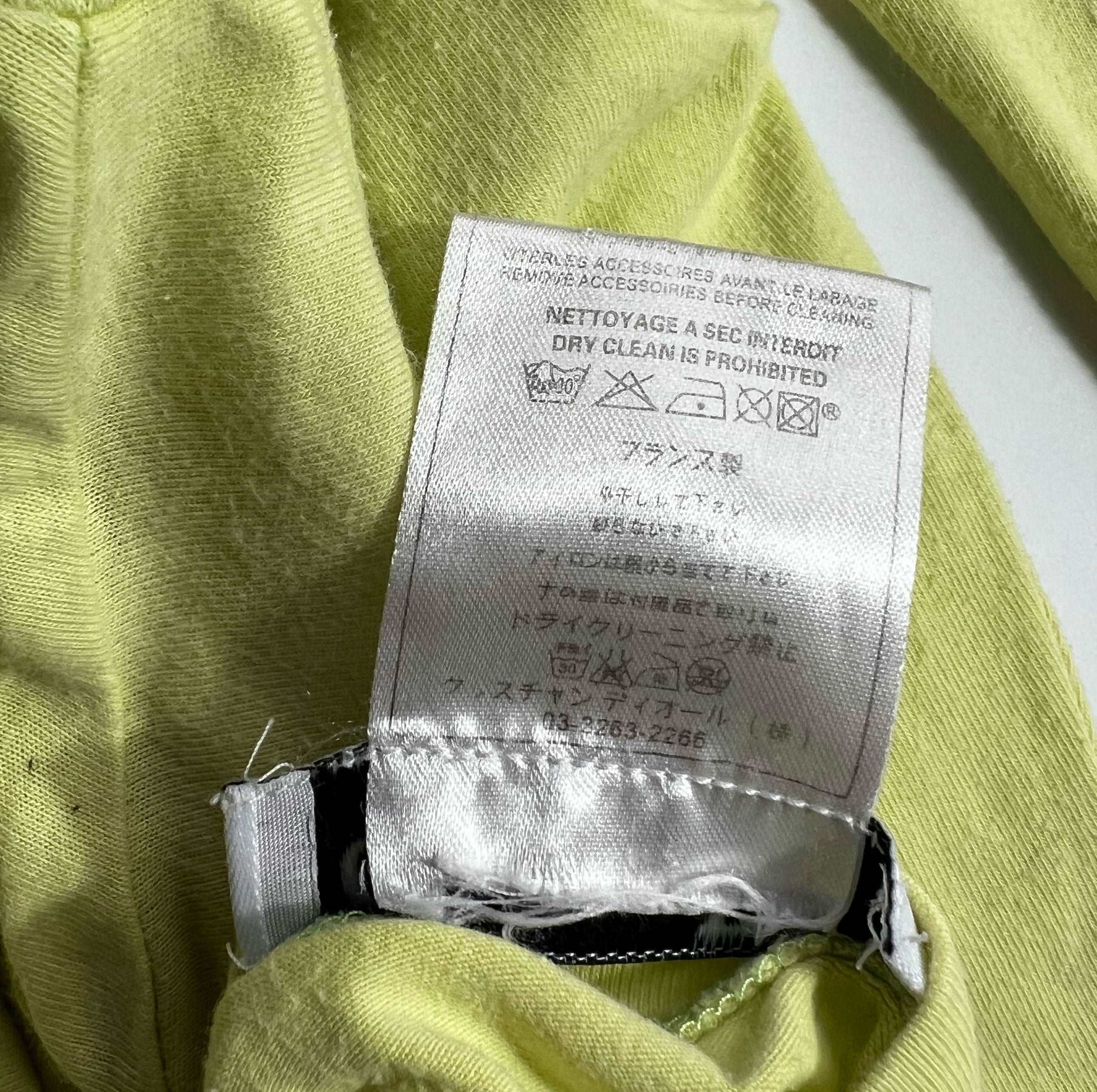 00's Dior by John Galliano Adiorable Long Sleeve tee in Green - L 