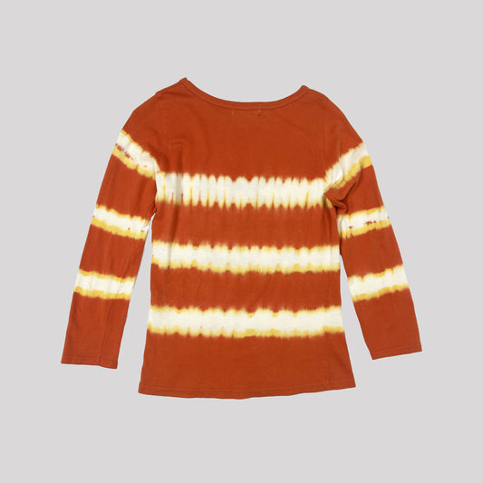 00's Hysteric Glamour Cowgirls Tshirt in Orange Tie Dye - S 