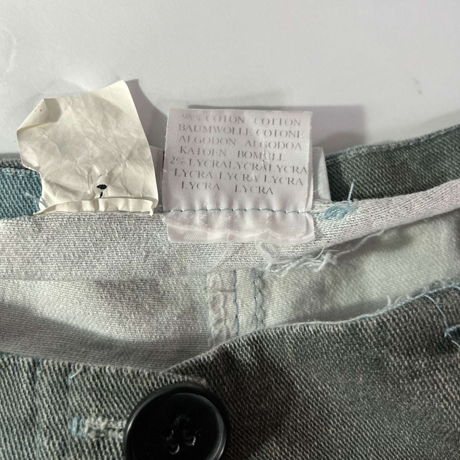 00's Morgan De Toi Tiger Graphic Low Rise Jeans in Blue - S 