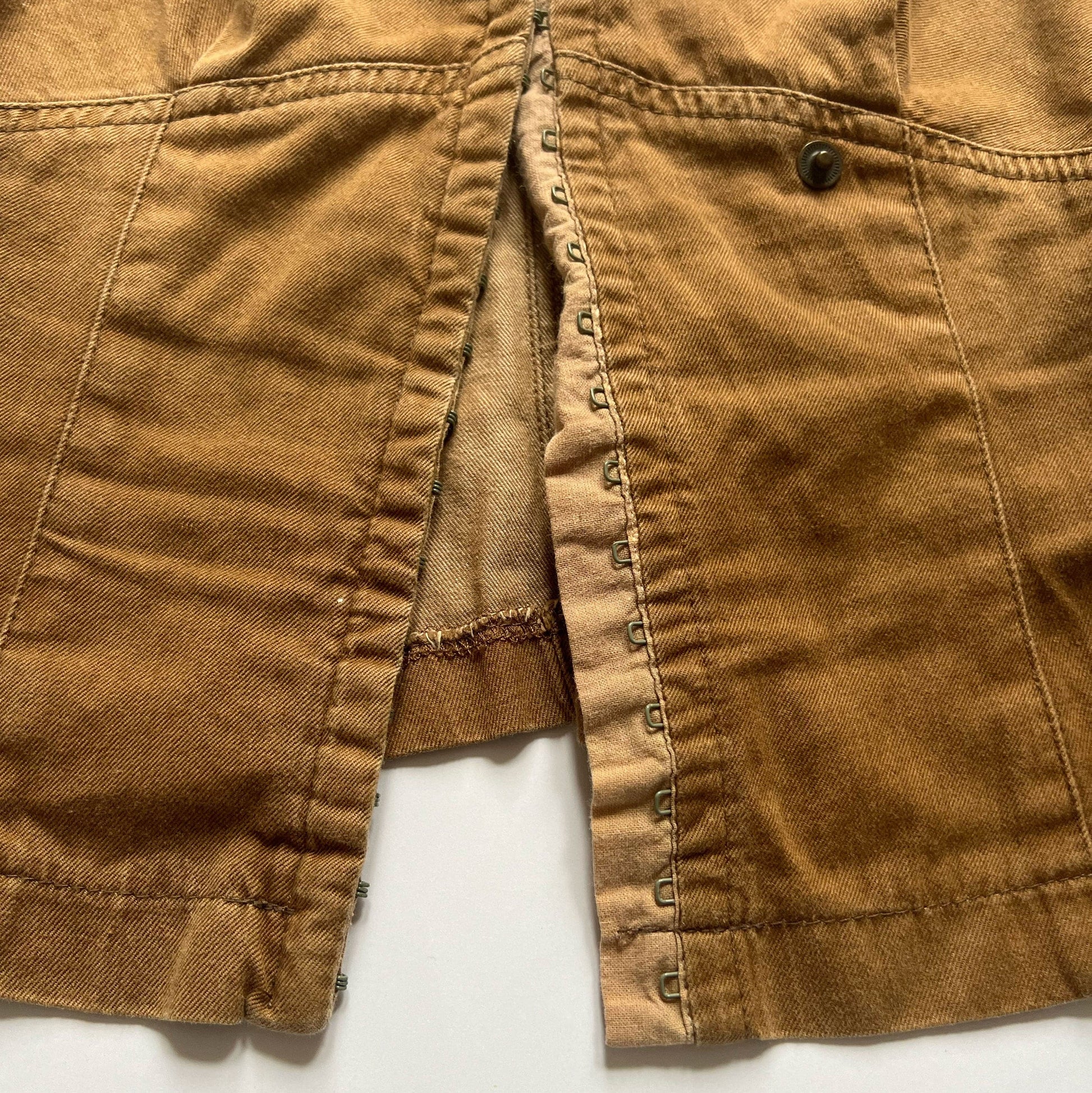00's Plein Sud Corset Top in Tan - XS 