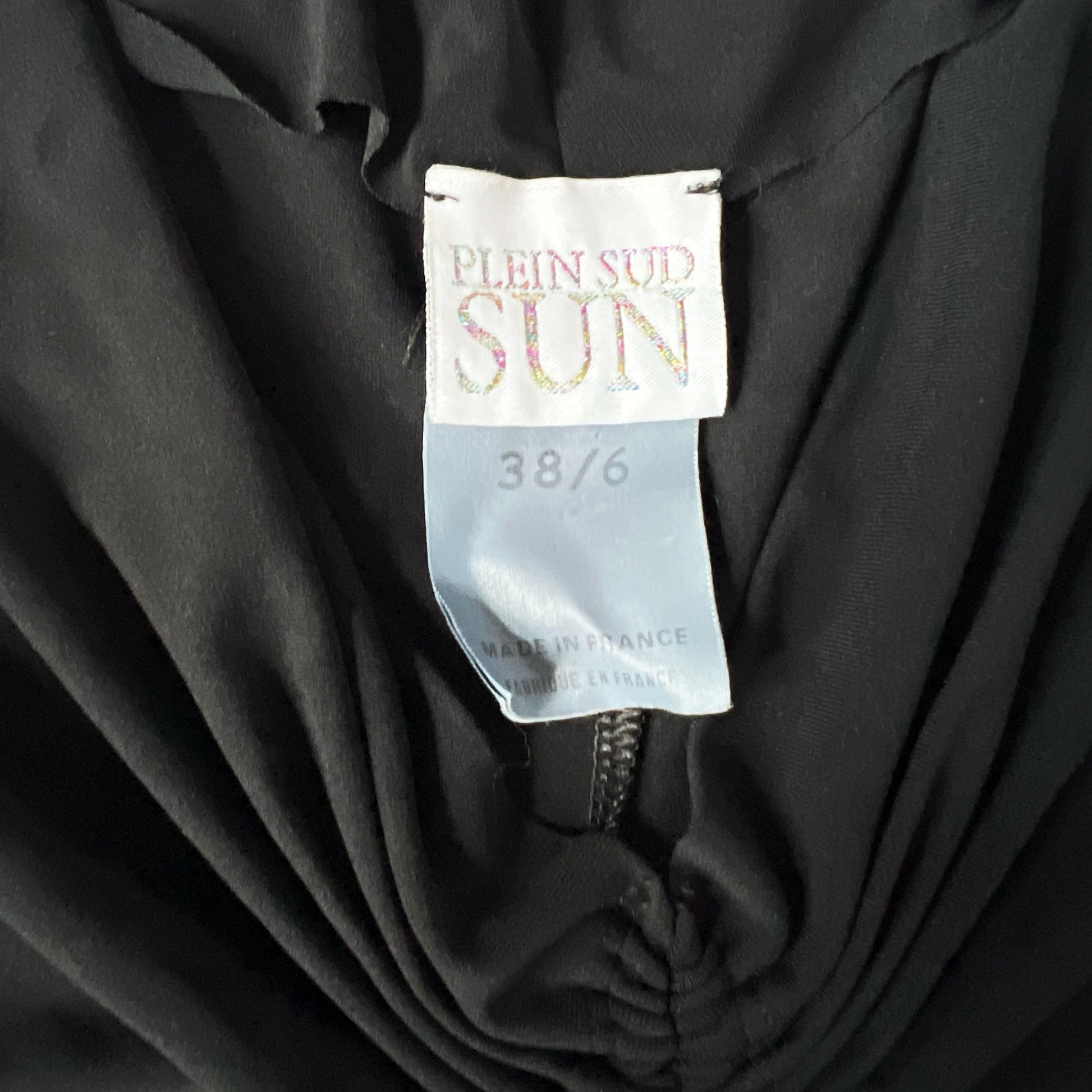 00's Plein Sud Low Rise Midi Skirt with Ruched Waist in Black - XS 