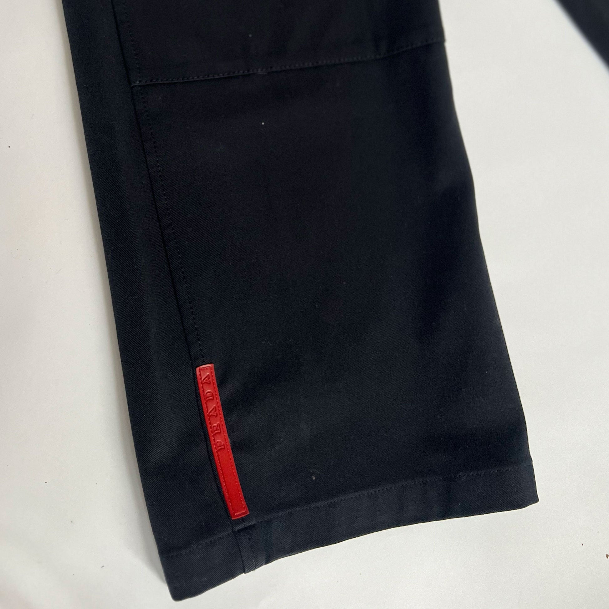 00's Prada Sport Trousers with Pocket Detail in Navy - M 