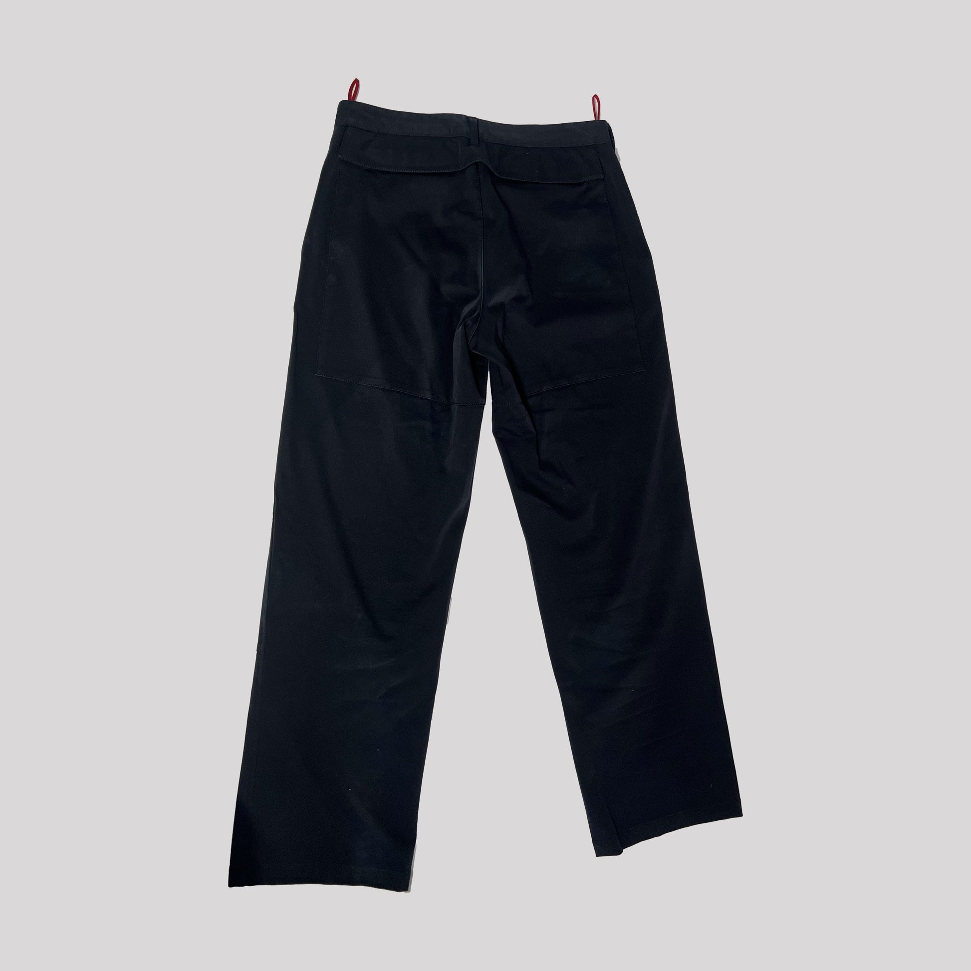 00's Prada Sport Trousers with Pocket Detail in Navy - M 