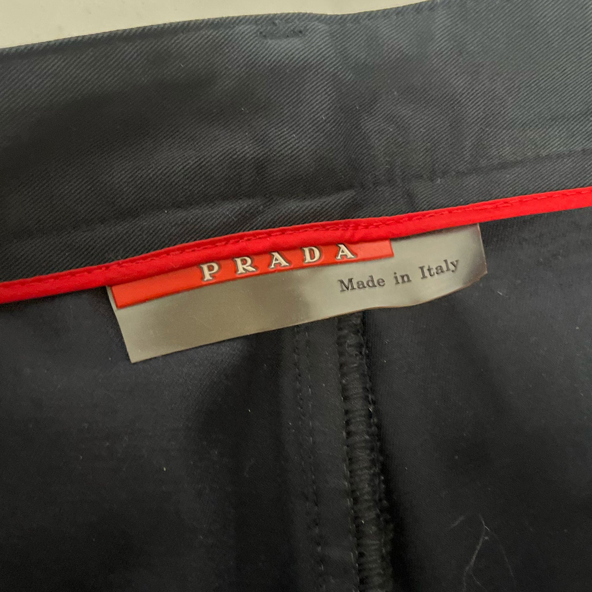 00's Prada Sport Trousers with Pocket Detail in Navy - M 