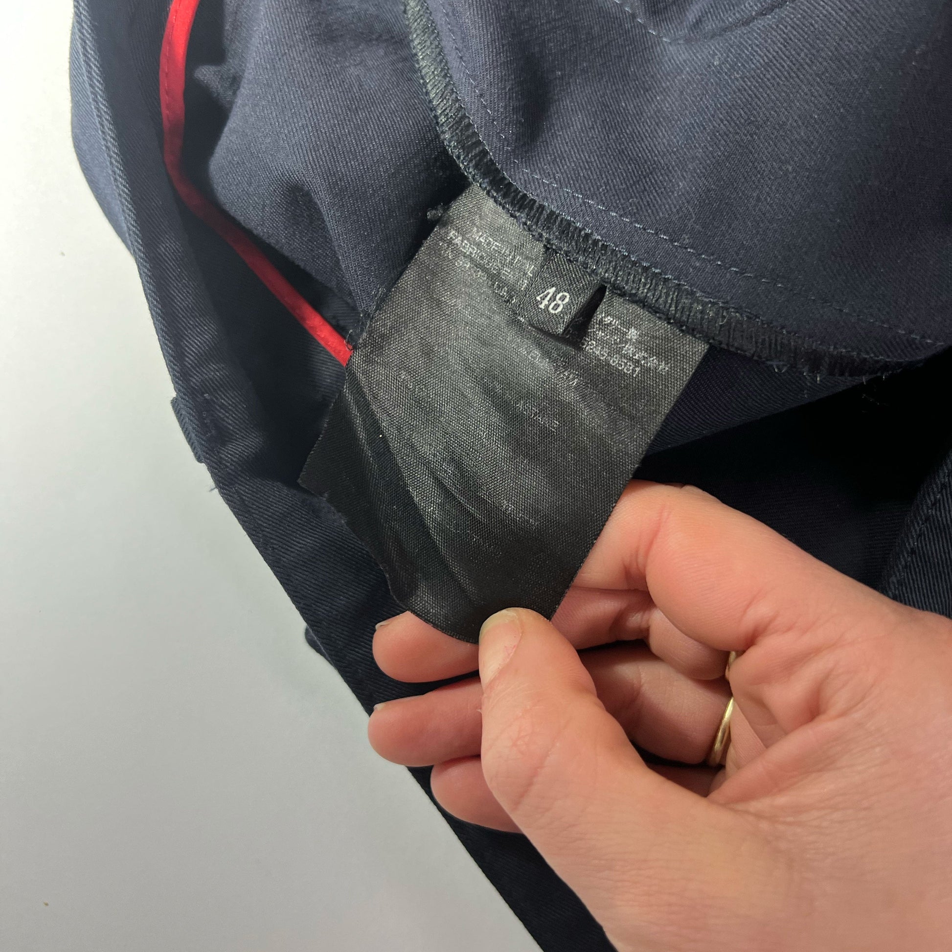 00's Prada Sport Trousers with Pocket Detail in Navy - M 
