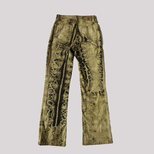 00's Roberto Cavalli Snake Print trousers - XS 