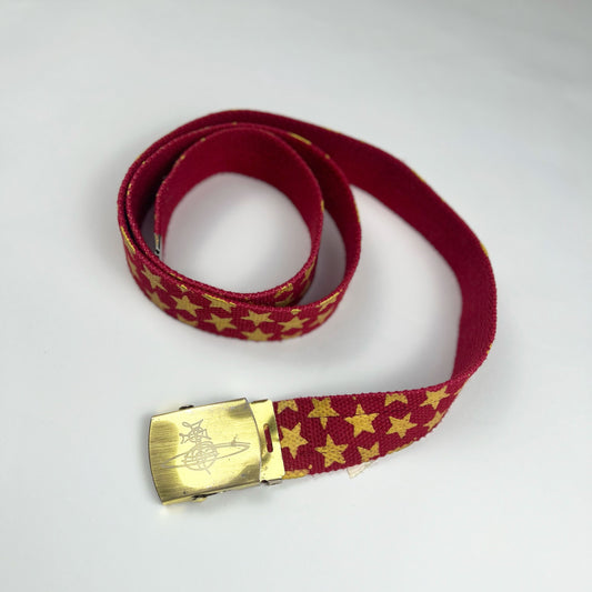 00's Vivienne Westwood Star Print Skater Belt in Red 