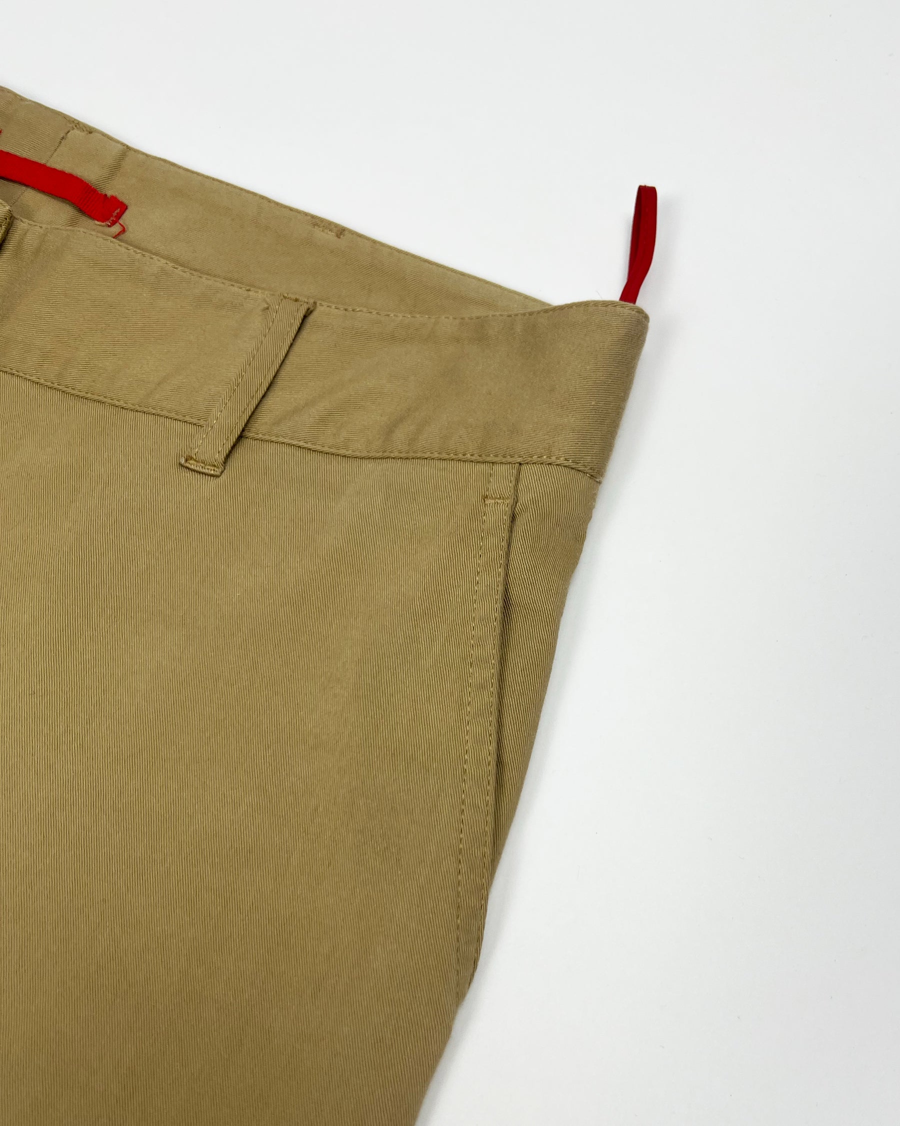 00's Prada Sport Low Rise Trousers in Tan - W32