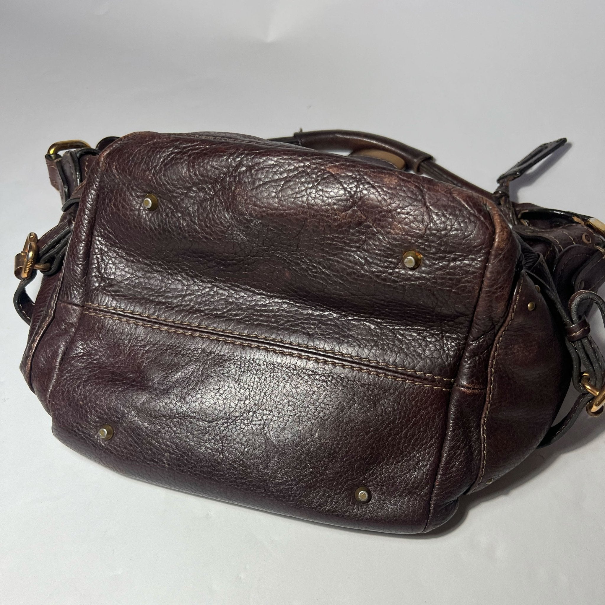 00's Chloé Paddington Hobo Bag in Brown | Vintage Chloé