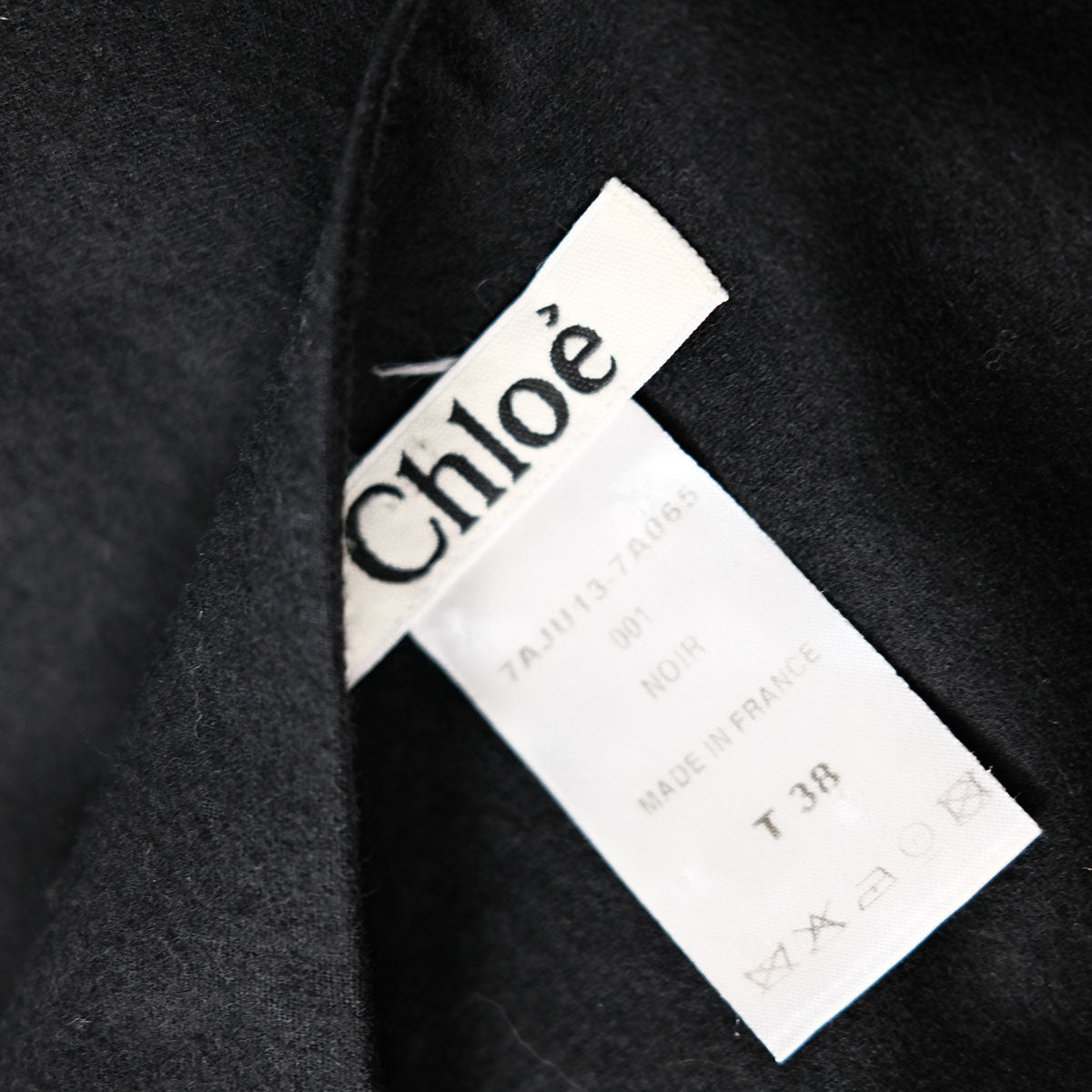 00's Chloe Pencil Skirt with Button Lapel in Black - W30 - Confessions of a Hoarder Vintage