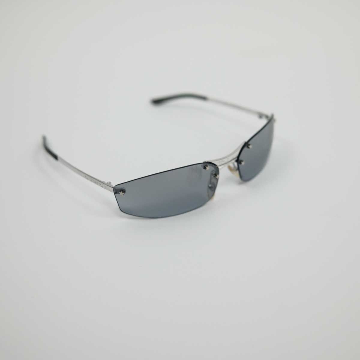 00's Dior Minipop Rimless Sunglasses in Blue | Vintage Dior