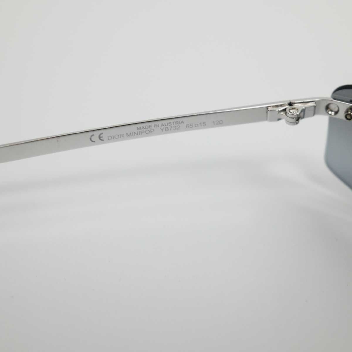 00's Dior Minipop Rimless Sunglasses in Blue | Vintage Dior