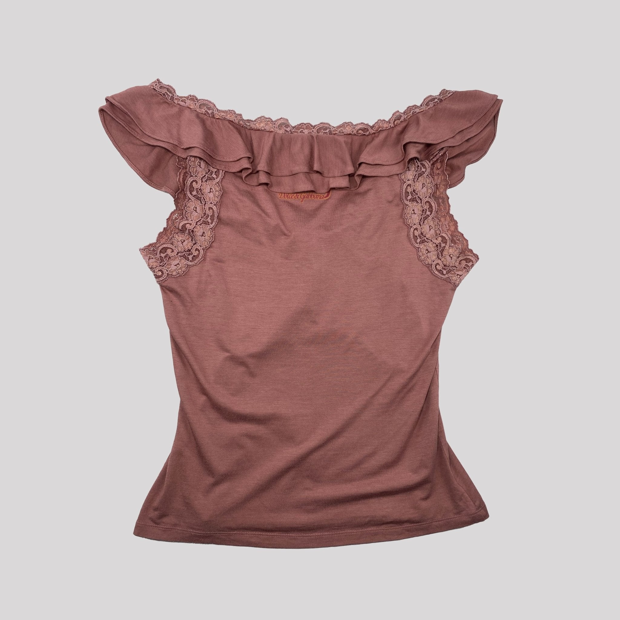 00's Dolce & Gabbana Aphrodisiac Top in Pink - XS | Vintage D&G