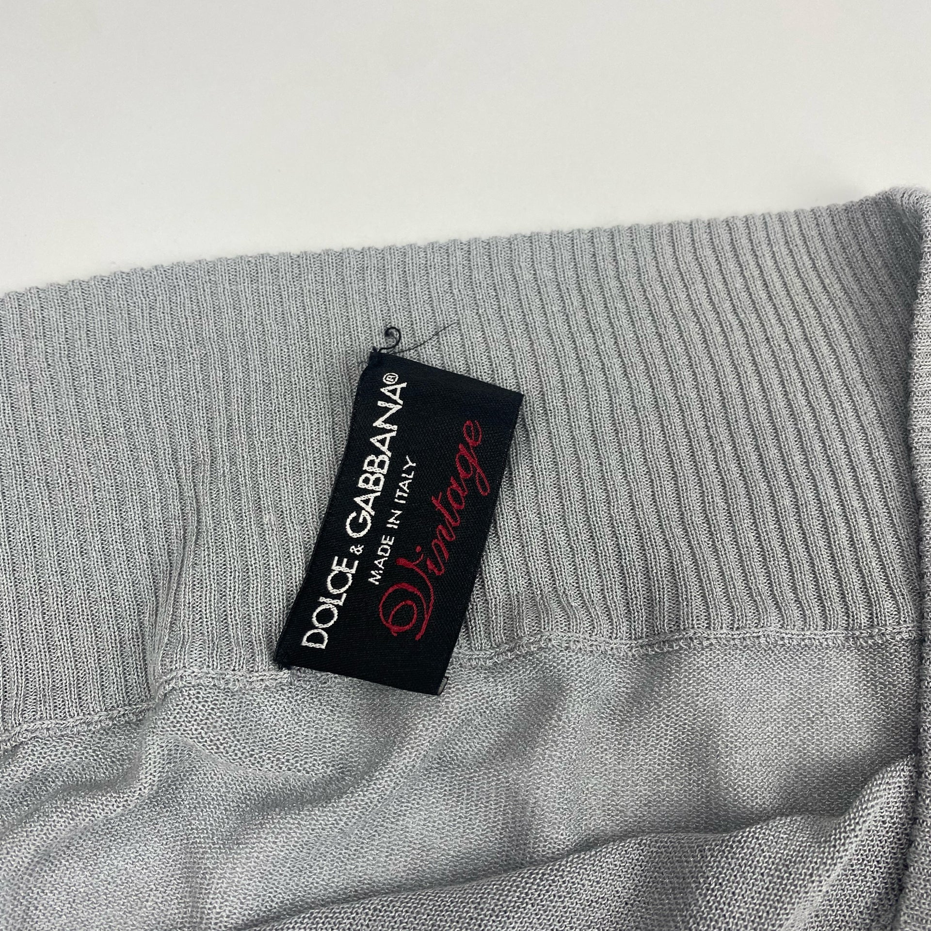 00's Dolce & Gabbana Asymmetric Knit Top with Slit & Tie Detail IN 00's Dolce & Gabbana Asymmetric Knit Top with Slit & Tie Detail IN