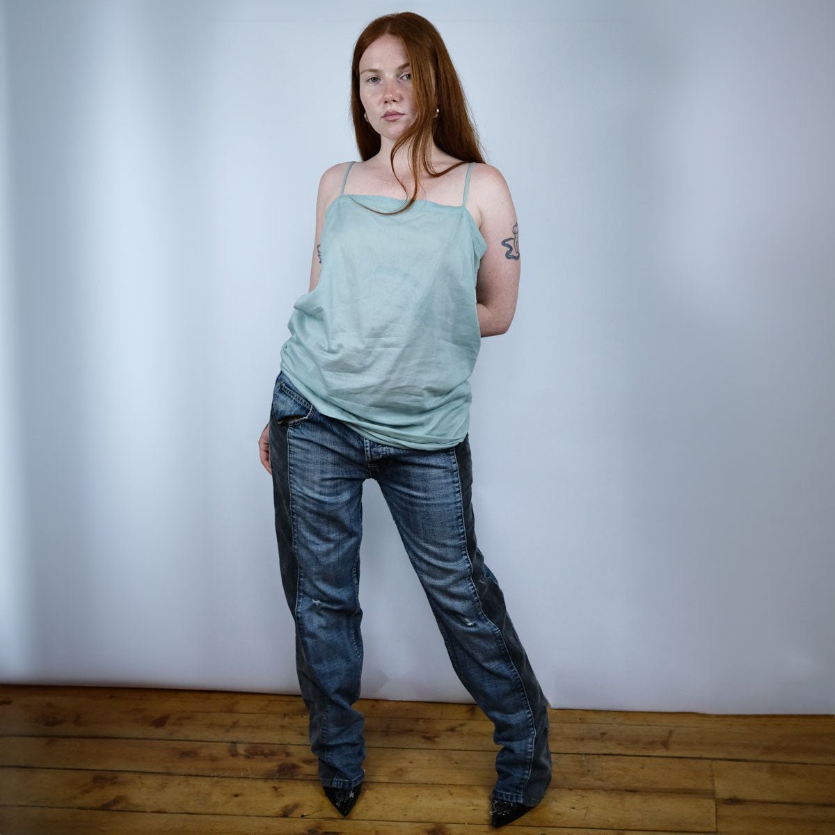 00's Isabel Marant Tunic Vest Top in Blue - M - Confessions of a Hoarder Vintage