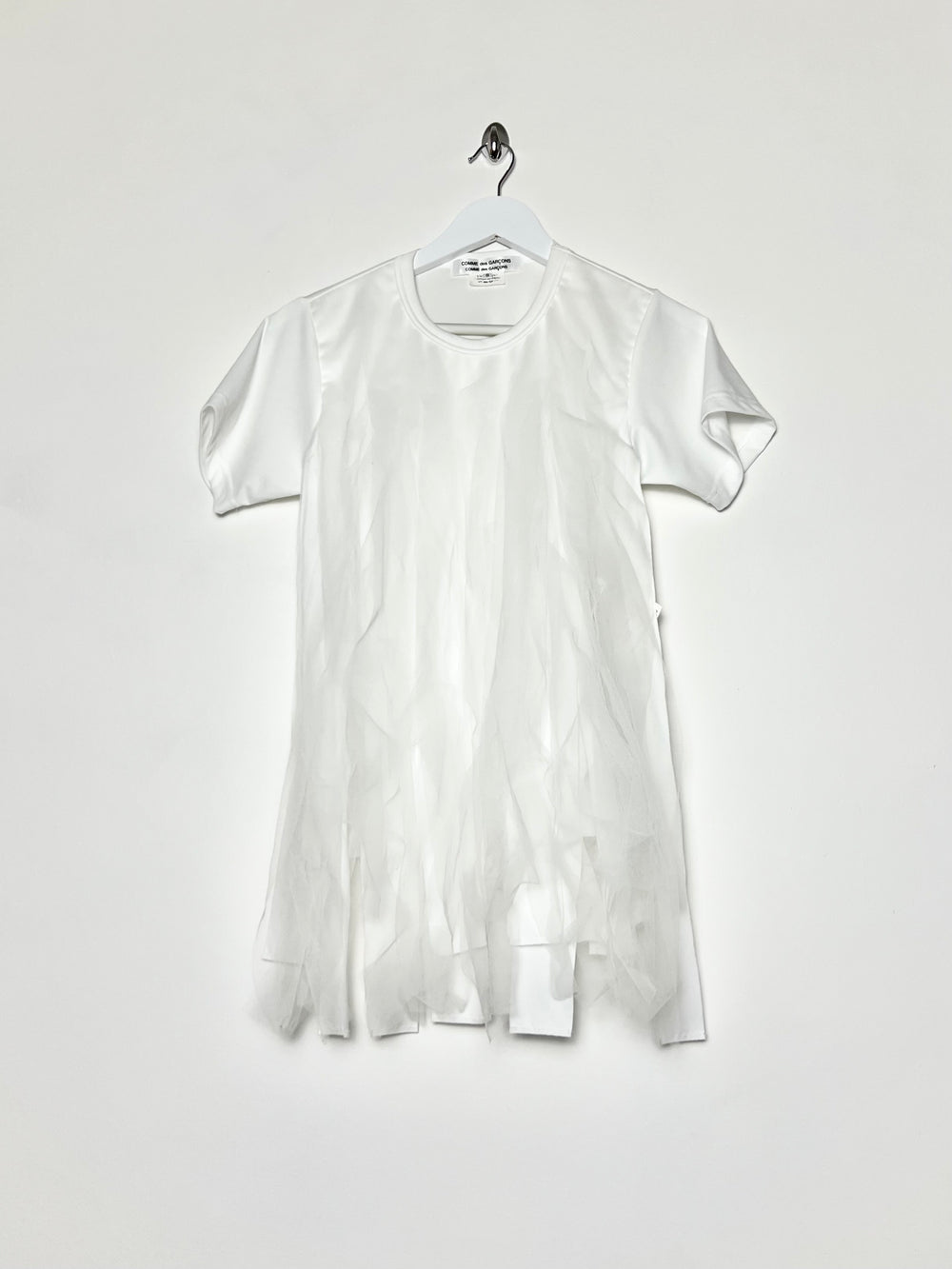 2021 Comme Des Garcon Fringe Tee in White - S