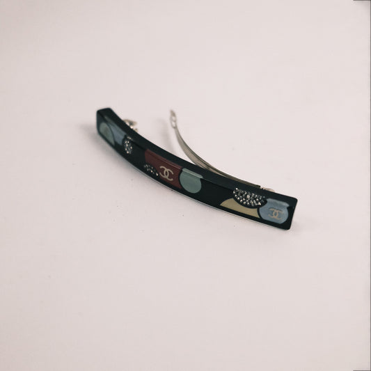 2008 Cruise Chanel CC Barrette Hair Clip in Resin 