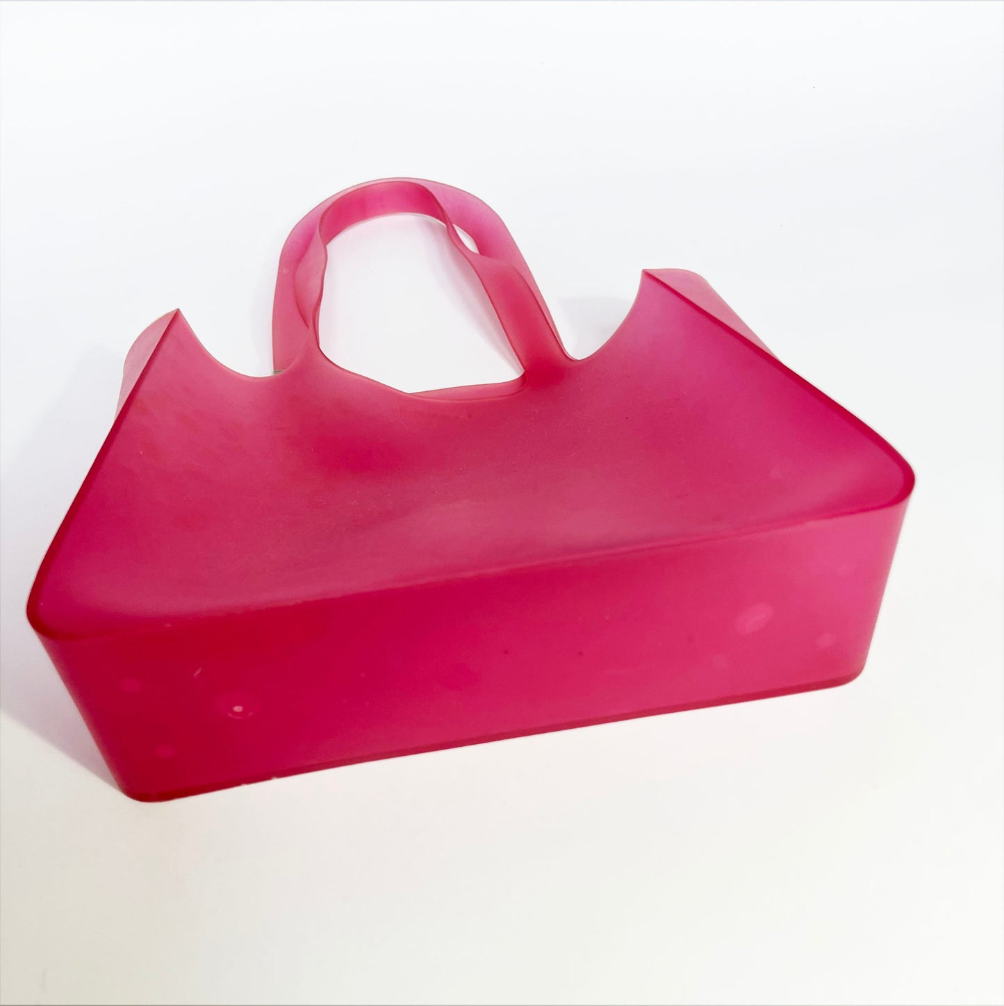 2010 Chanel Jelly Tote Bag with De Bossed Logo in Pink 