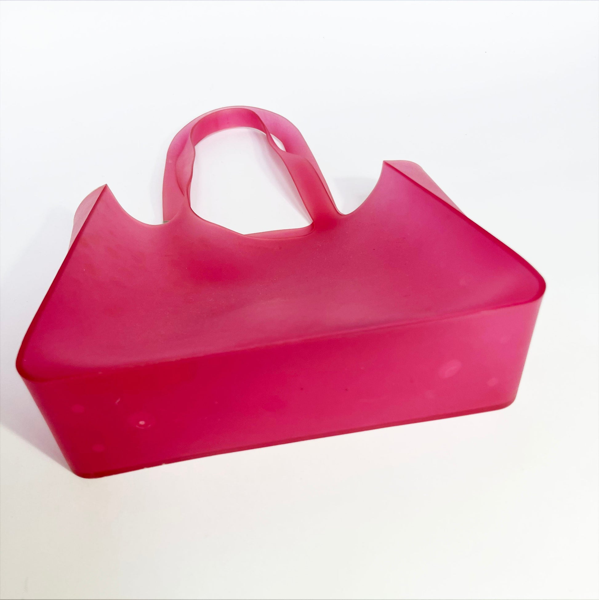 2010 Chanel Jelly Tote Bag with De Bossed Logo in Pink 