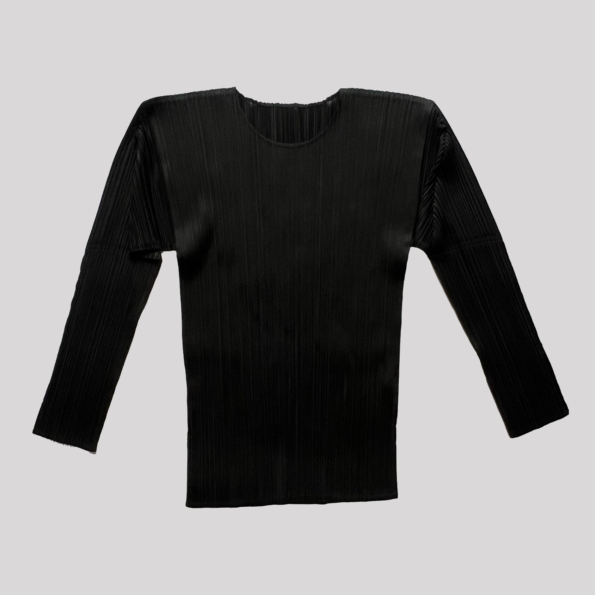 2013 Issey Miyake Longsleeve Top in Black - M 