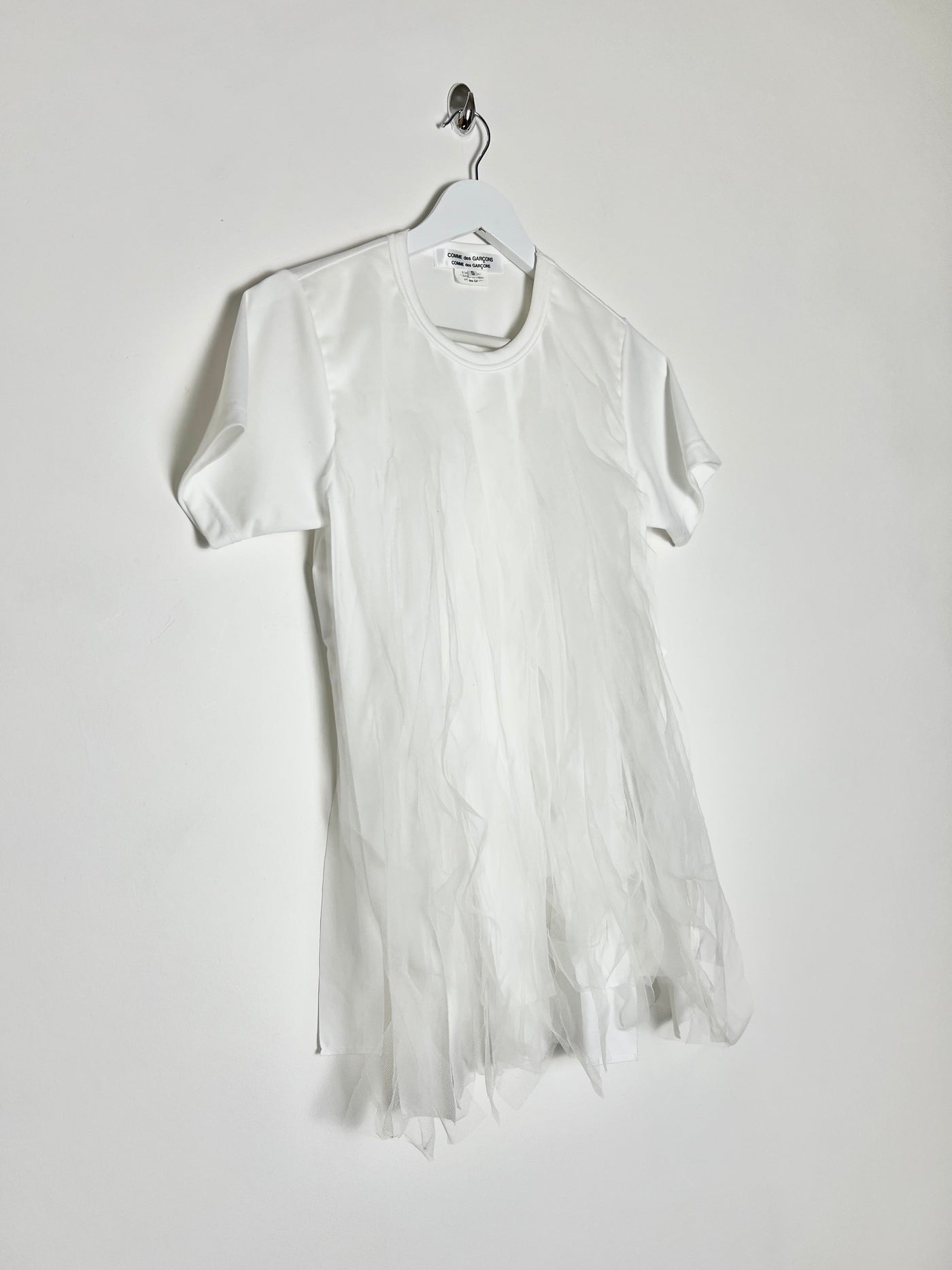 2021 Comme Des Garcon Fringe Tee in White - S