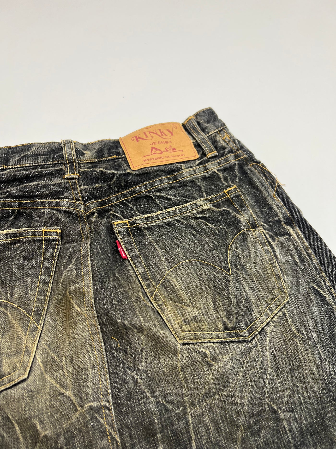 00's Hysteric Glamour Kinky Denim Skirt with Zip Detailing - W26'
