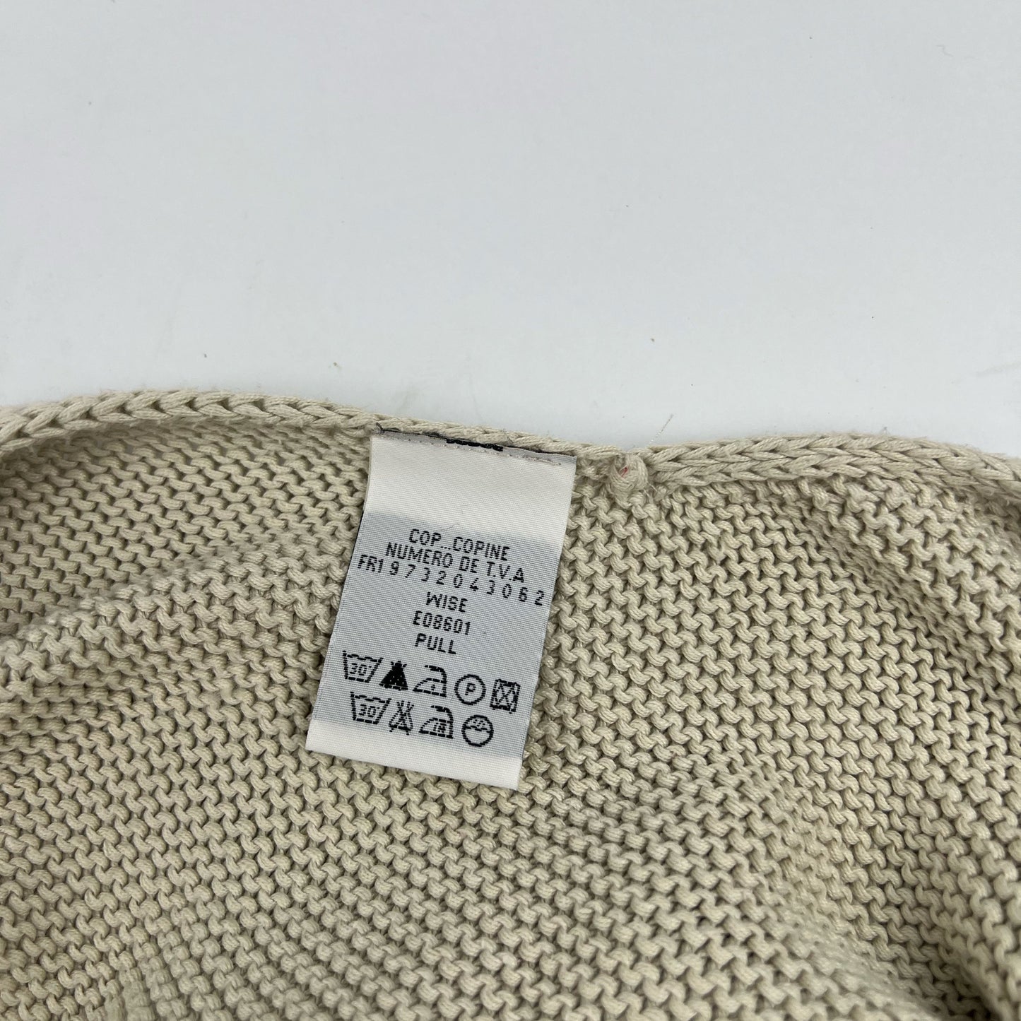 90's Cop Copine Knitted Open Cami Top with Buckle Detail in Biege - M 