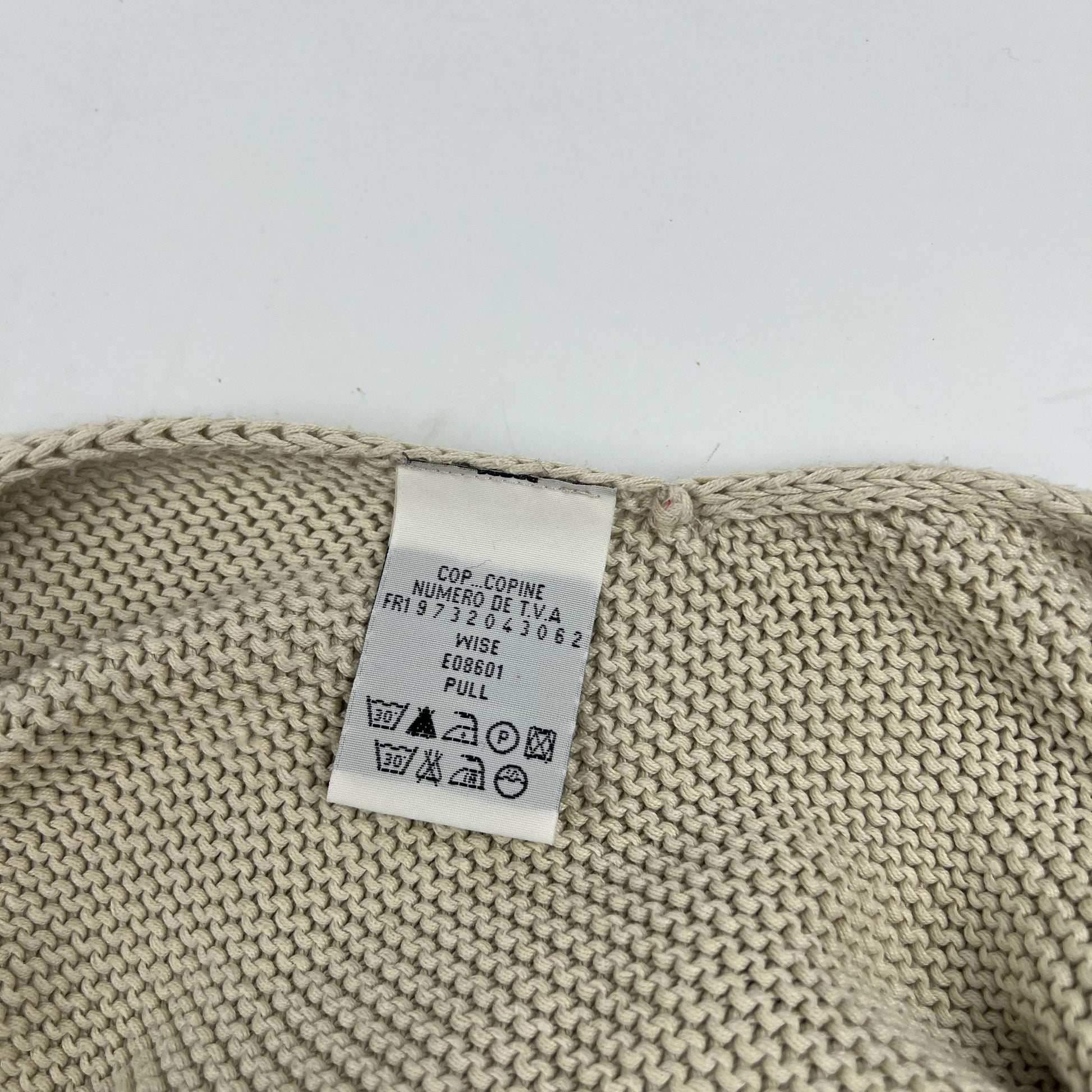 90's Cop Copine Knitted Open Cami Top with Buckle Detail in Biege - M 