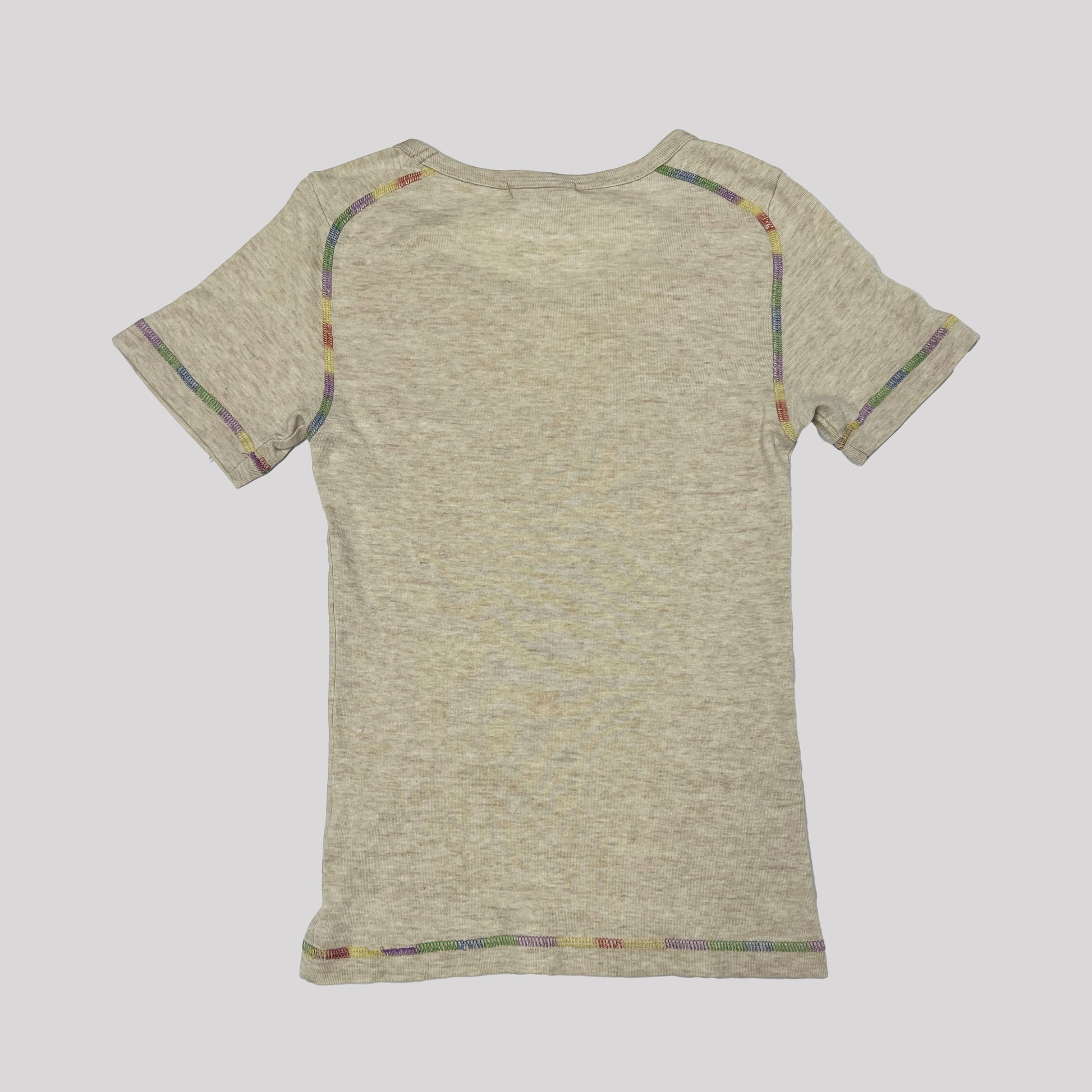 90's Hysteric Glamour Rainbow Fairy Tshirt in Oat - M 