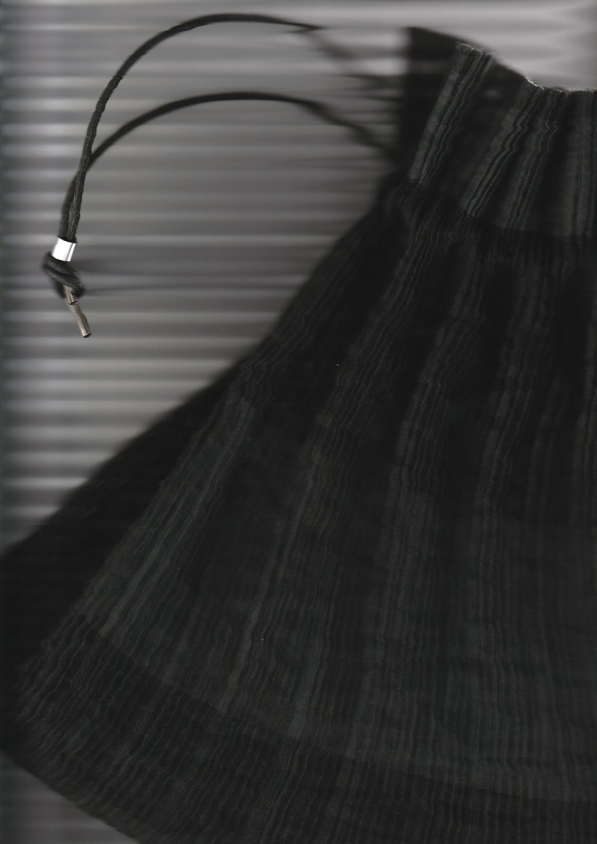 90's Issey Miyake Reversible Pleated Clutch Bag with Drawstring