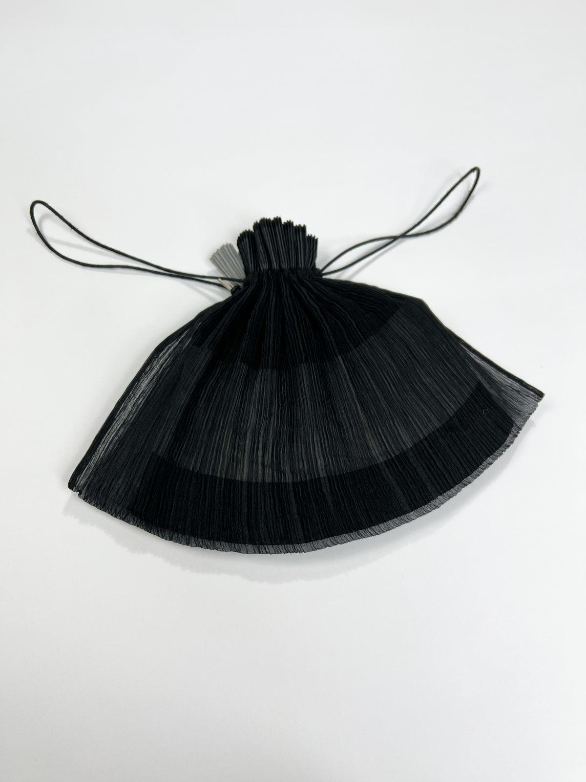 90's Issey Miyake Reversible Pleated Clutch Bag with Drawstring