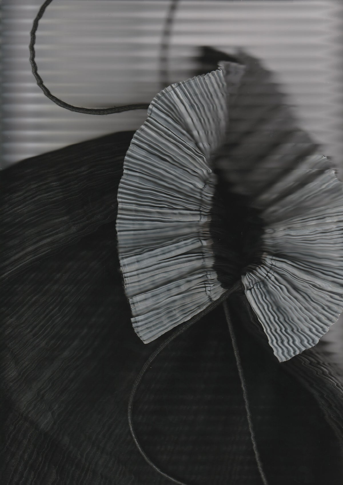90's Issey Miyake Reversible Pleated Clutch Bag with Drawstring