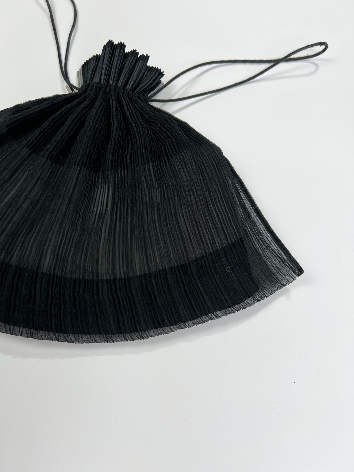 90's Issey Miyake Reversible Pleated Clutch Bag with Drawstring