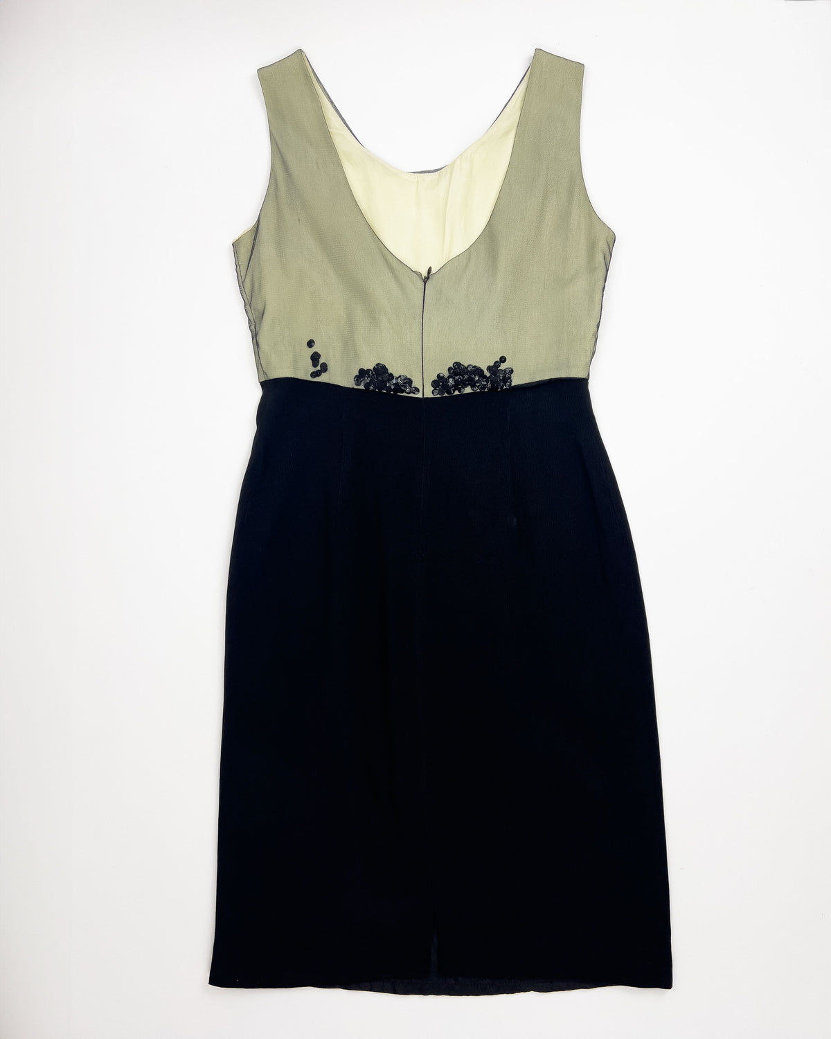 90's Moschino Cheap & Chic Floating Sequin Dress with Bow Detail - M