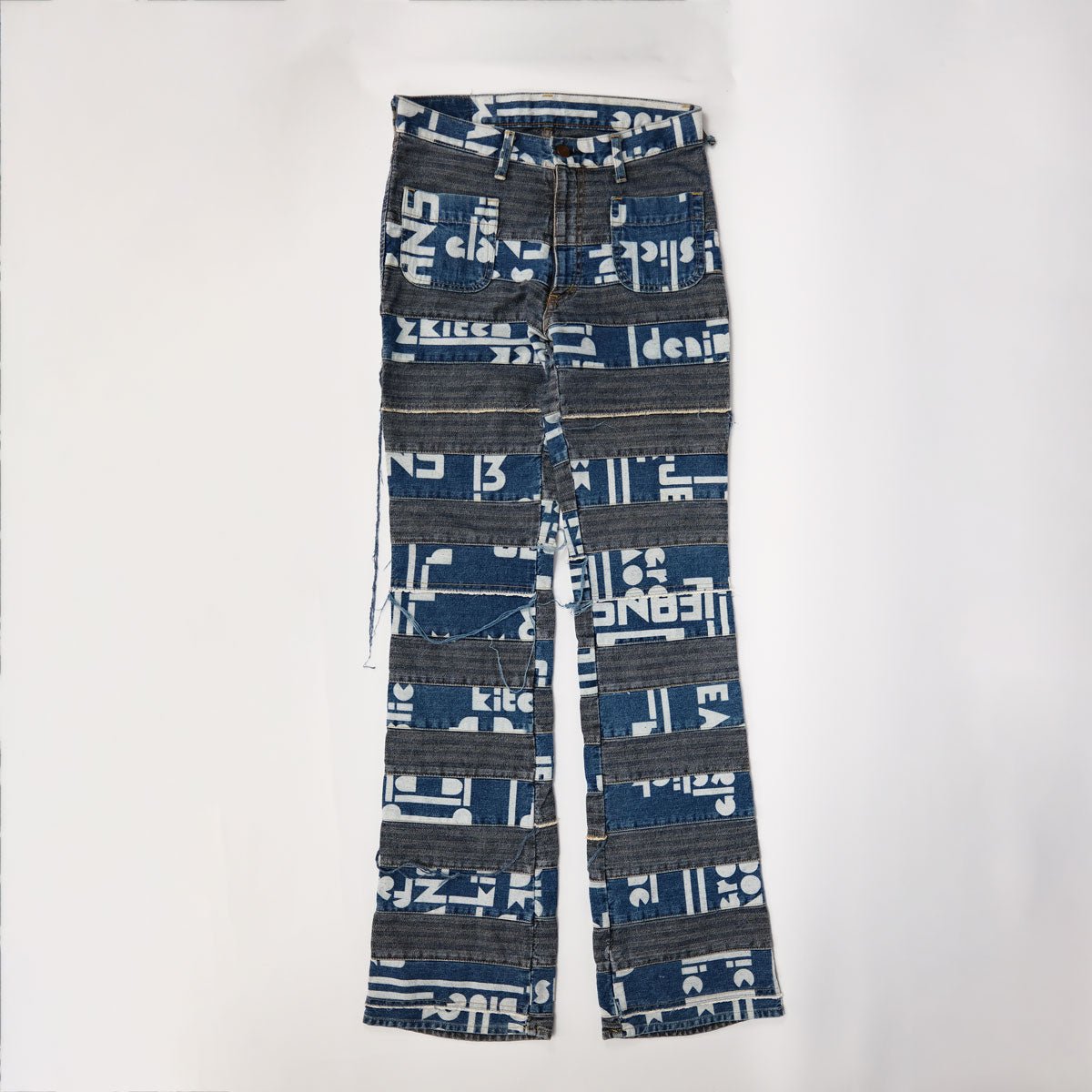 90's Hysteric Glamour Kinky Hagi Jeans with Text Print - W25 - Confessions of a Hoarder Vintage