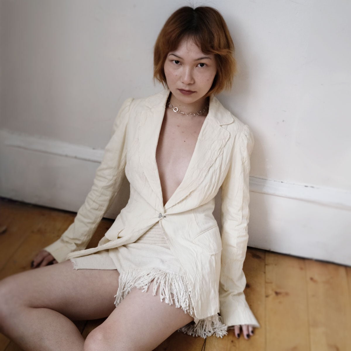 PLEIN SUD JEANS スカート　フランス製 PLEIN SUD JEANS イレギュラーヘムマーメイドスカート カーキ