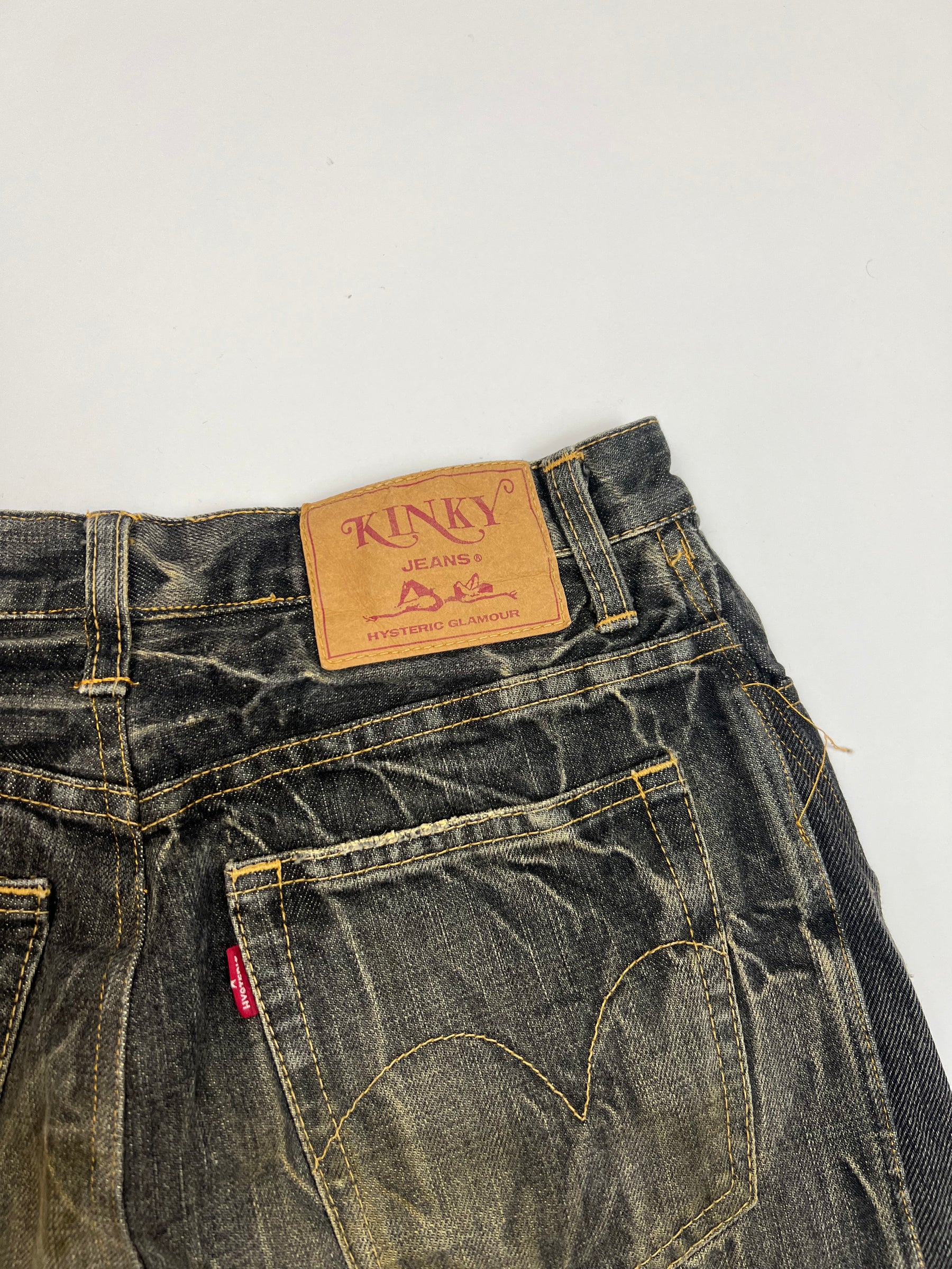 00's Hysteric Glamour Kinky Denim Skirt with Zip Detailing - W26'