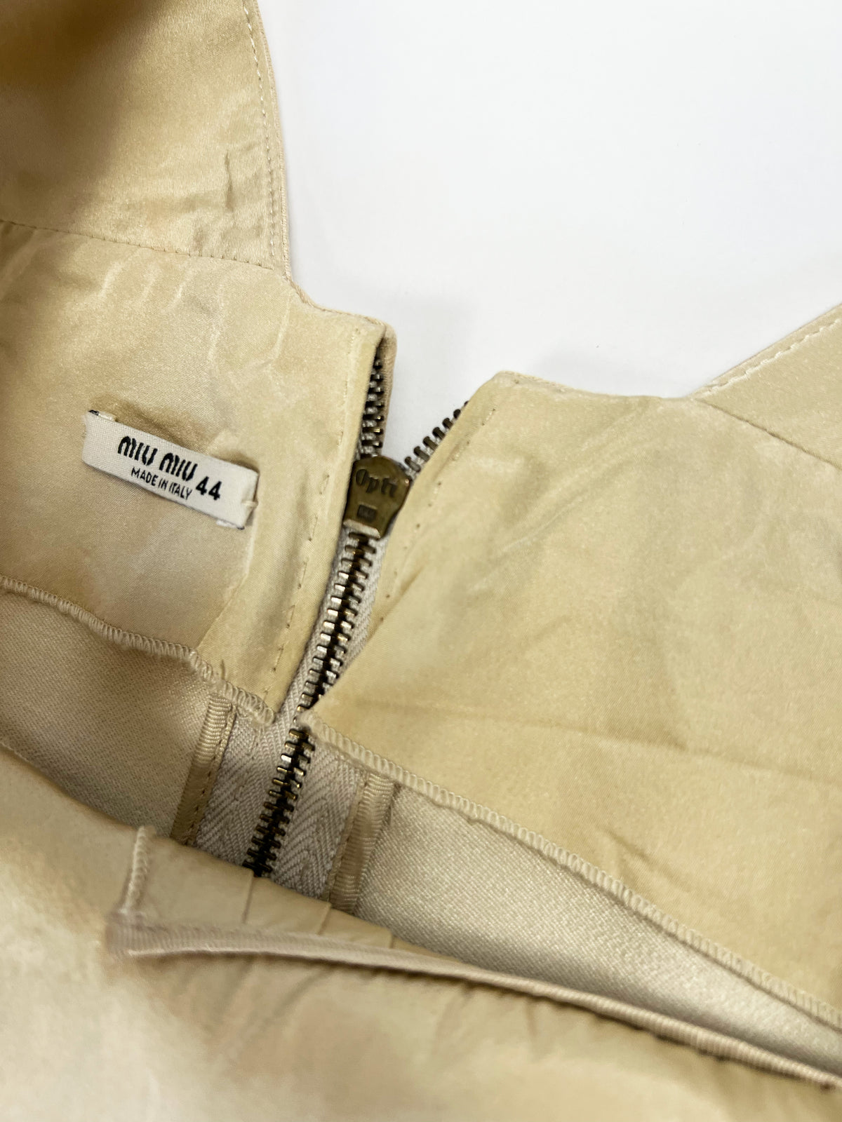 AW 2009 Miu Miu Pleated Dress with Cut Out Detail - M
