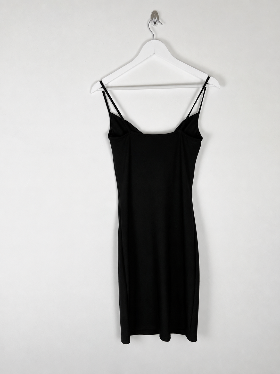 90's Top Shop Cami Dress with Cowlneck in Black - S