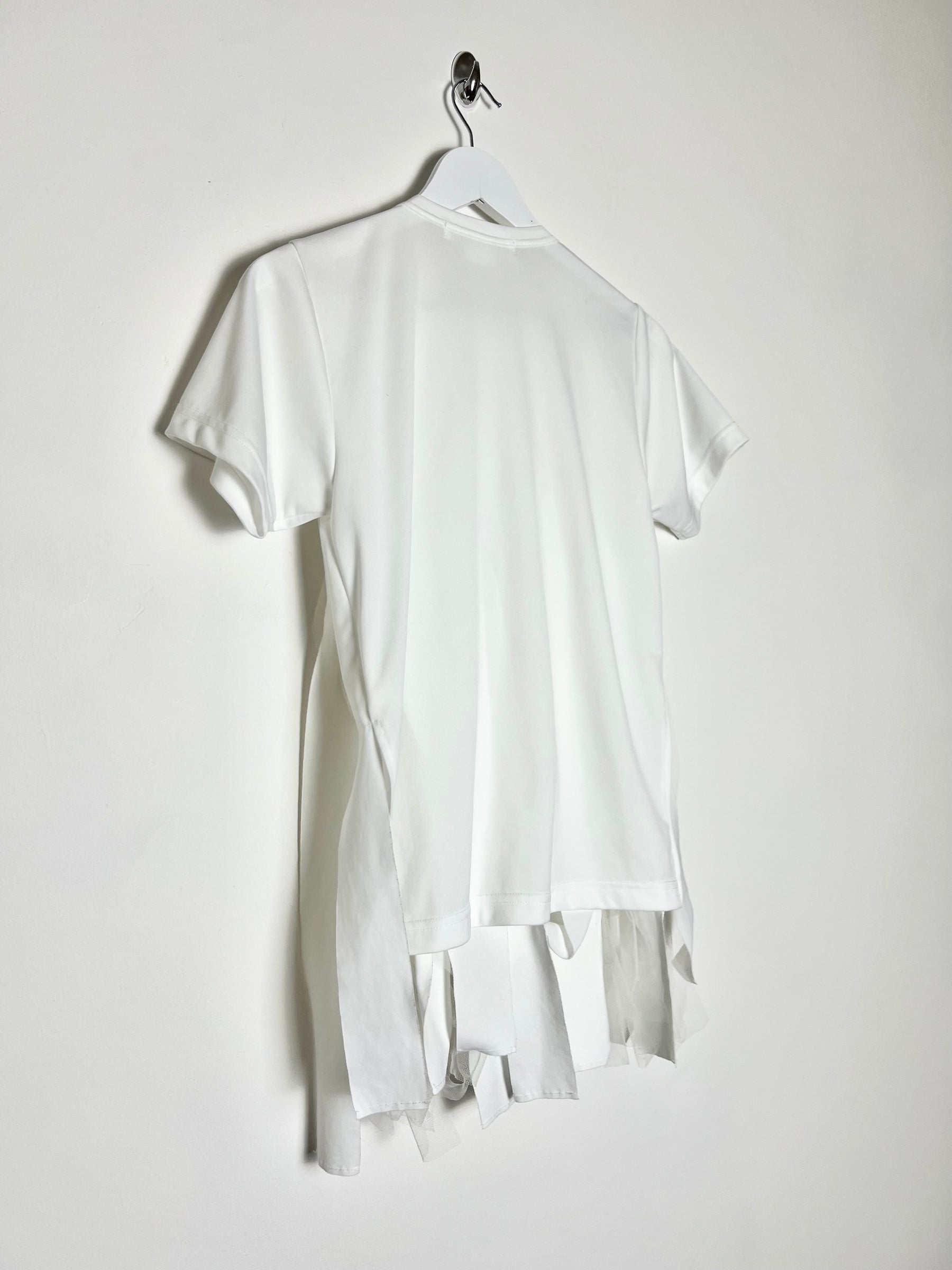 2021 Comme Des Garcon Fringe Tee in White - S