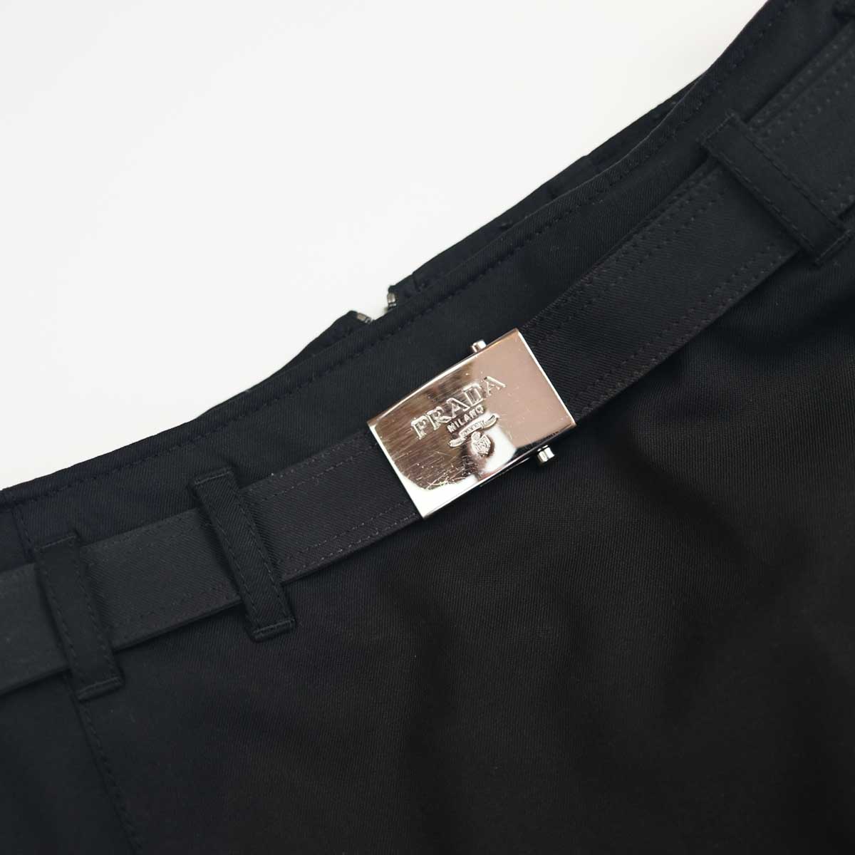 2007 Prada Pencil Skirt with Belt in Black - W28