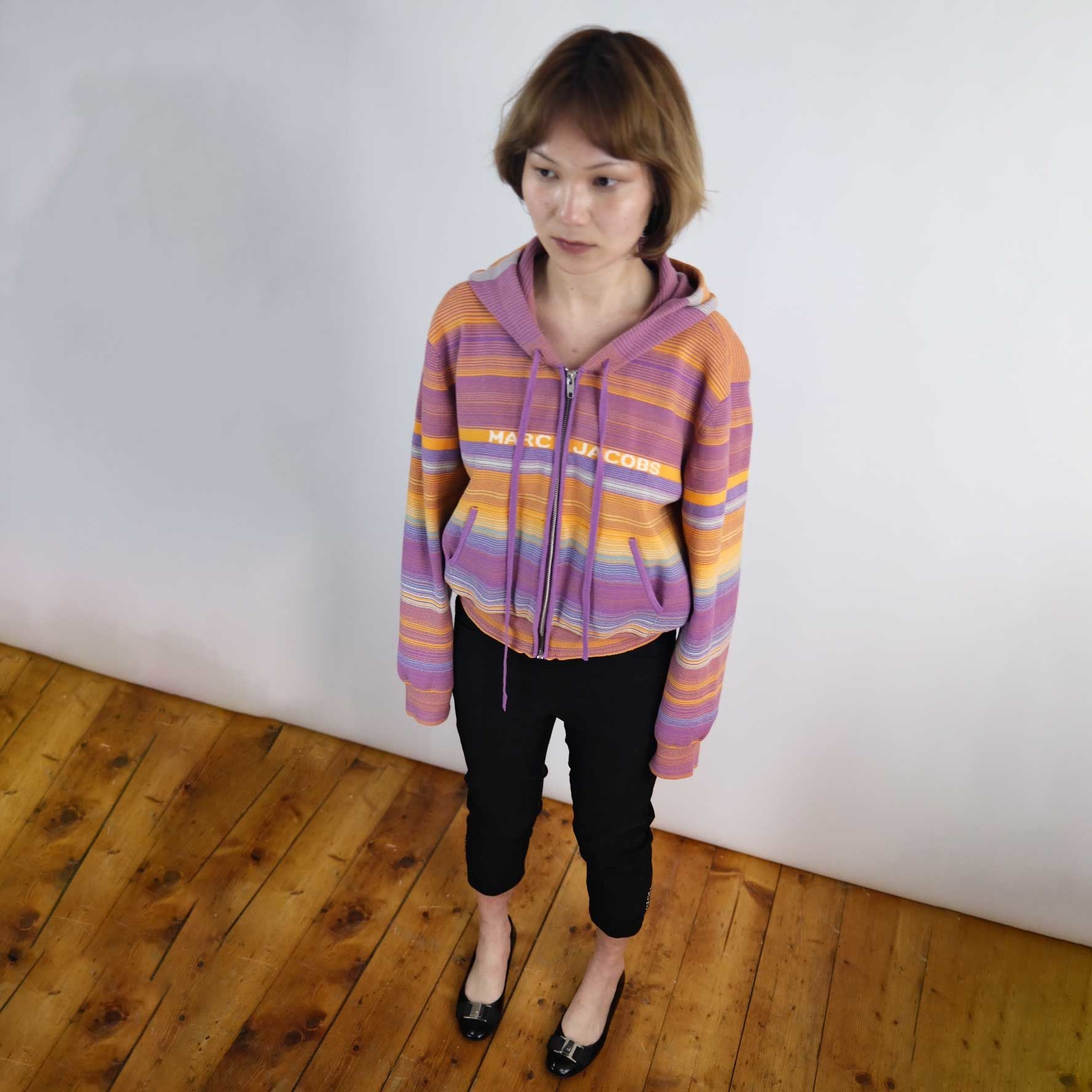 *marc jacobs striped hoodiy 