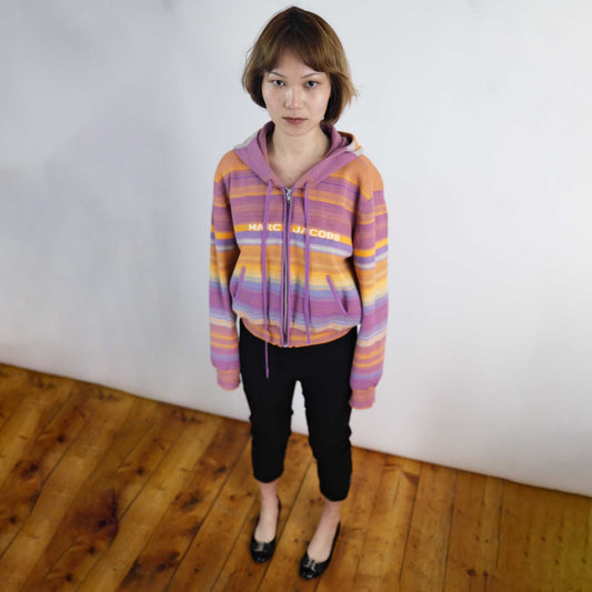 *marc jacobs striped hoodiy 
