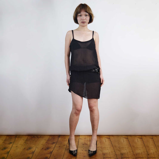 00's Isabel Marant Sheer Mini Slip Dress - S